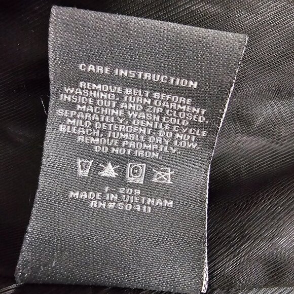 VINCE CAMUTO Quilted Faux Suede Trim Black Field Equestrian Jacket - Picture 13 of 16